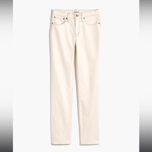 NWT Madewell Tomboy Straight Leg Jeans in Cloud Lining